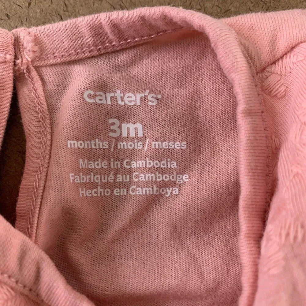 Carter's‎ Baby Girl Size 3 Months Colorful Printed 3 Piece Bodysuit Pant Set NWT